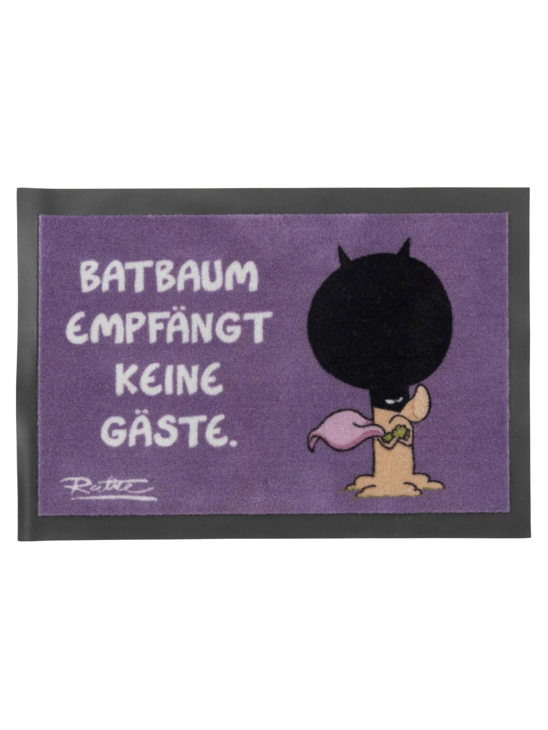 United Labels Ralph Ruthe Paillasson - Batbaum ne reçoit Pas d'invités Paillasson Lila 39 x 58 cm