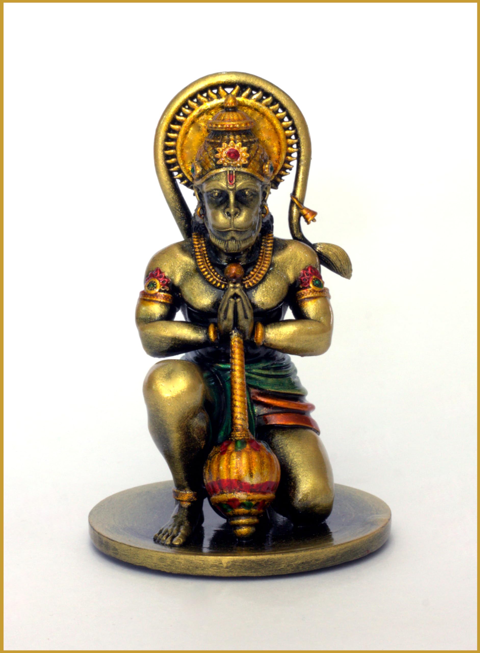 Copperhoard Hanuman Ji Murti | Small Resin Amber Gold 4 Inches | for Car Dashboard Home Decor Pooja Room Office Table | Bajrangbali Idol Statue Showpiece Decoration Gift Items (B0D2PF6F3N) Amazon Price History, Amazon Price Tracker