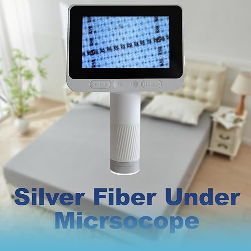 Miniatura 2 de Grounding Sheets Queen, 10% fibra de plata pura + 90% algodón orgánico, sábanas de cama con bolsillo profundo. Juego de sábanas bajeras con tierra.