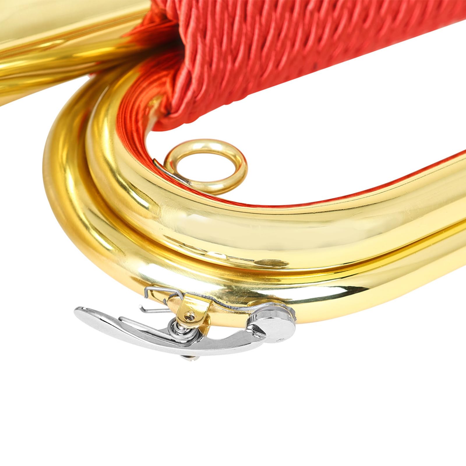 Goldene Messingstifte, Kavallerie-Trompete, kompakt, leicht, Messing, Militär, Bugle für Schule, Orchester, Aufbewahrungstasche, Schulband, Trompete