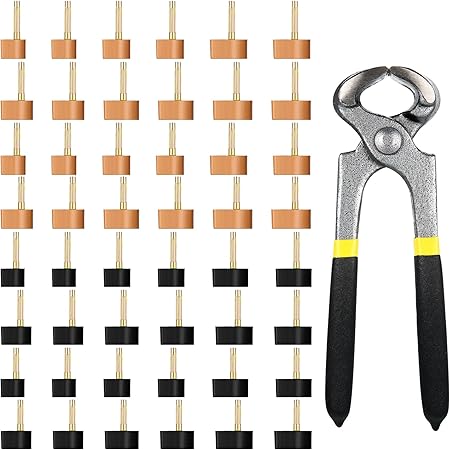 10 Pairs High Heel Tips Replacement Kit - U-Shaped Heel Caps With Metal Pins