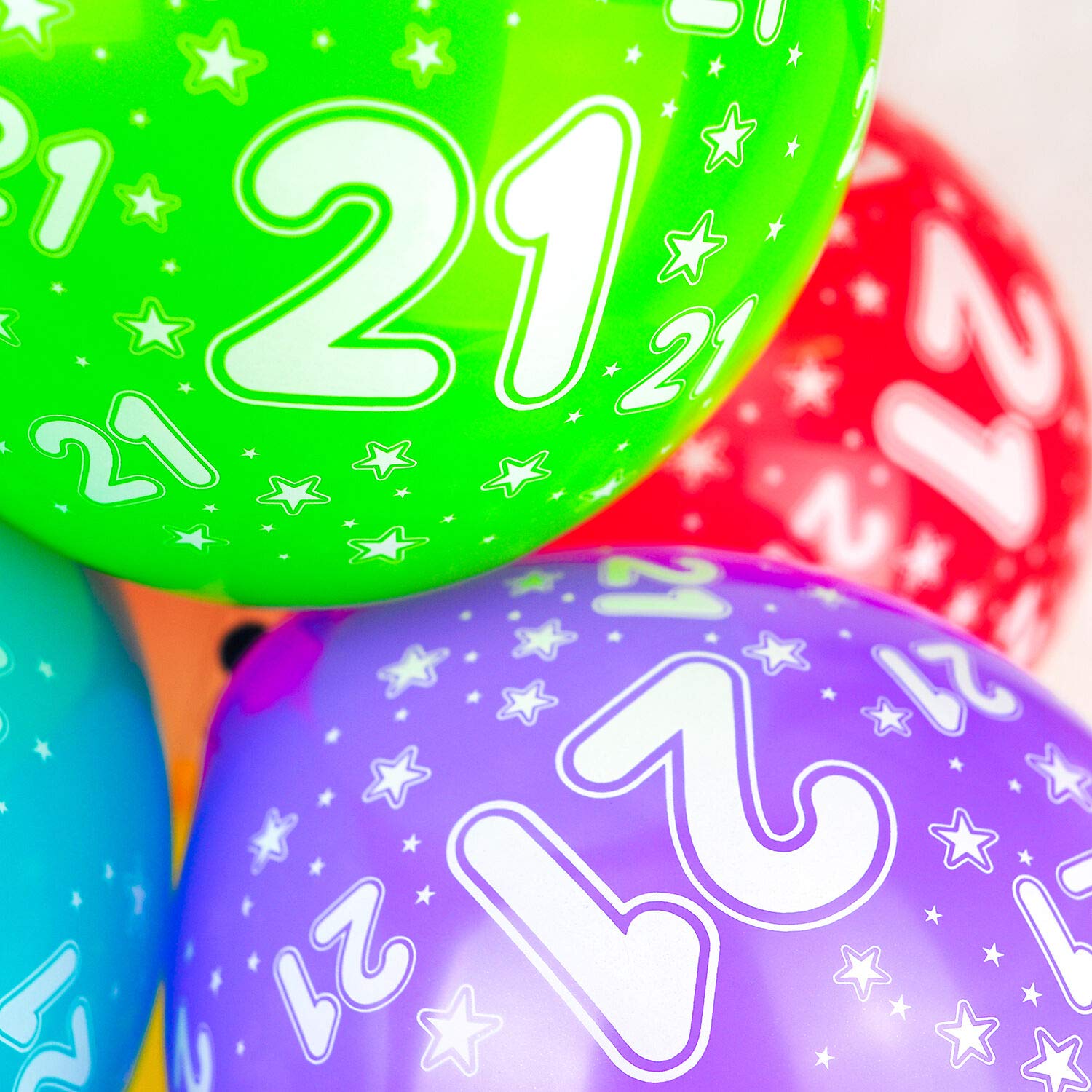 Palloncini in lattice multicolore per 3° compleanno, 30,5 cm