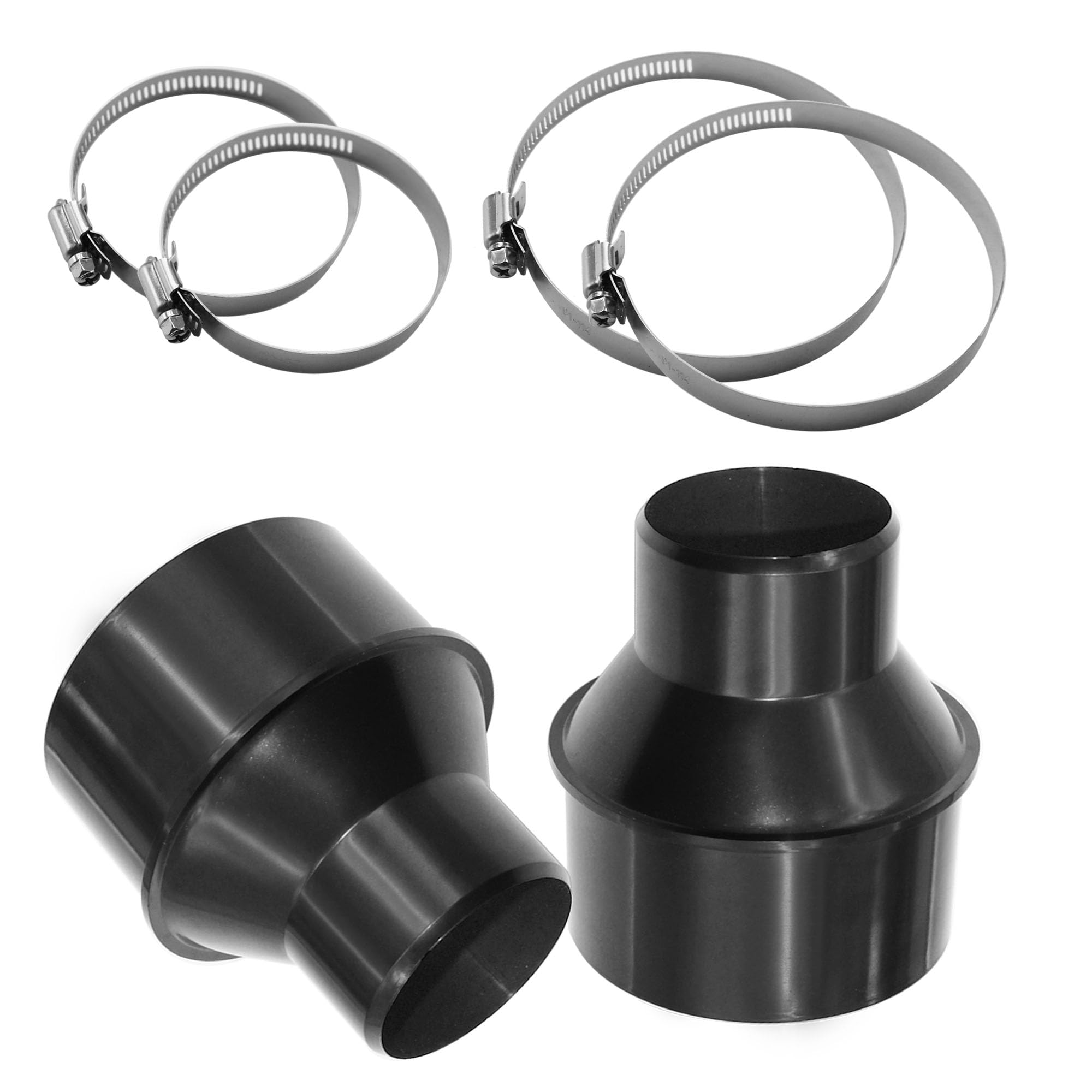 4 Inch to 2-1/2 Inch Dust Collection Hose Cone Reducer