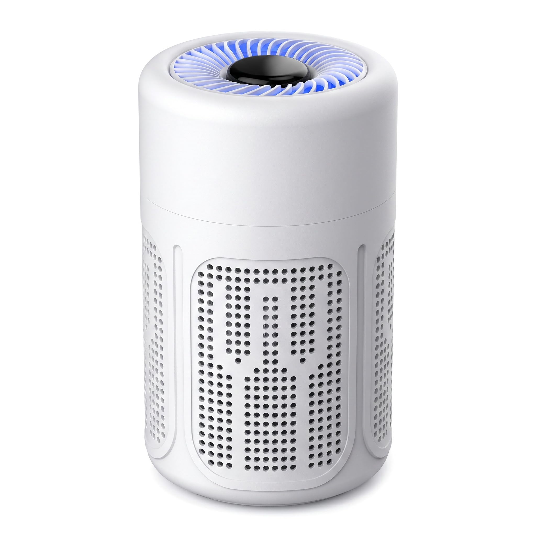 USB Desktop Air Purifier with HEPA Filter, 50m³/h CADR, 3-in-1 Composite Filter (Activated Carbon & Photocatalyst), Ultra-Quiet 36dB, Negative Ion Generator for Home, Bedroom