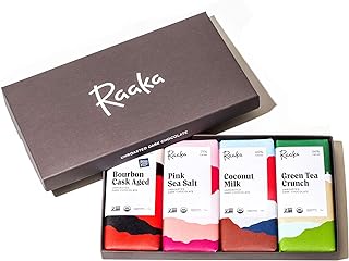 Chocolate Library Gift Box with Photo Booklet, Gourmet Bean-to-Bar Dark Chocolate, Organic, Vegan, Transparent Trade, Soy Free, Gluten Free, Kosher, Eight 1.08 oz Bars