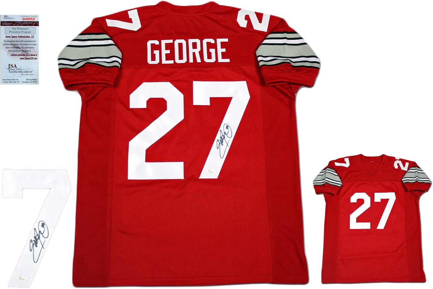 Eddie George AUTOGRAPHED Jersey - JSA Witnessed authentic