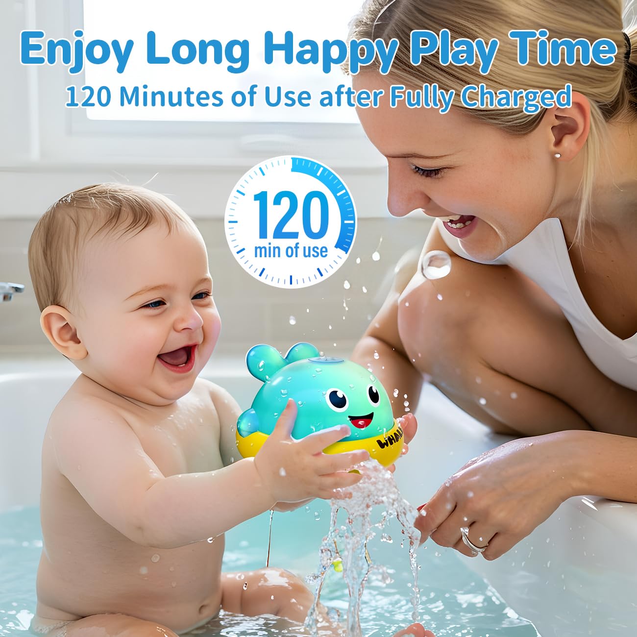 Baby Light Up Bath Toys: Toddler Bath Toy for 1 2 Year Old - Bath Toys for Babies 6-12 Months with Colorful Lights - Baby Boy girl Gifts Kids Toys Age 1-3 — view 5