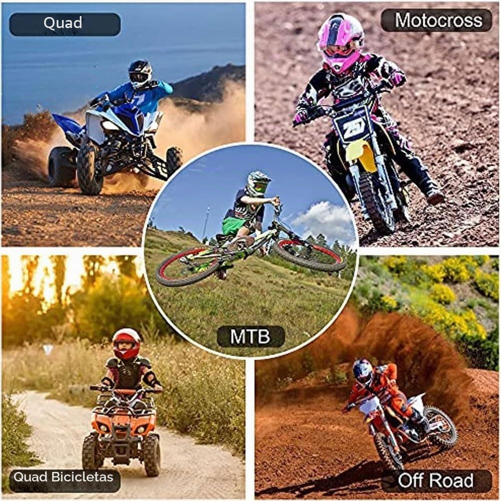 Casco de Motocicleta para Adultos Y NiñOs, con Gafas, Guantes Y MáScara, Casco Integral para Todoterreno, Descenso, Moto de Cross, ATV, BMX, Bicicleta de MontañA, Quad, Aprobado por Dot