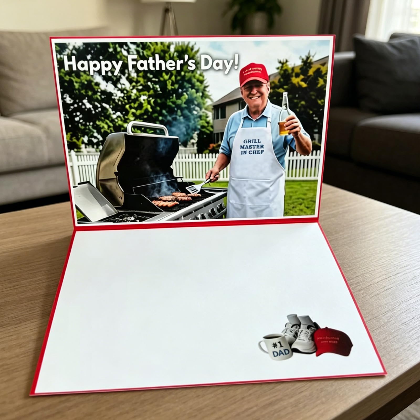 Set de 5 Tarjetas de Día del Padre, Tarjetas de Felicitación 3D Pop Up Divertidas con Sonido y Voz Realista que Habla, Tarjetas para Padres y Maridos, Abuelos, Cumpleaños para Hombres