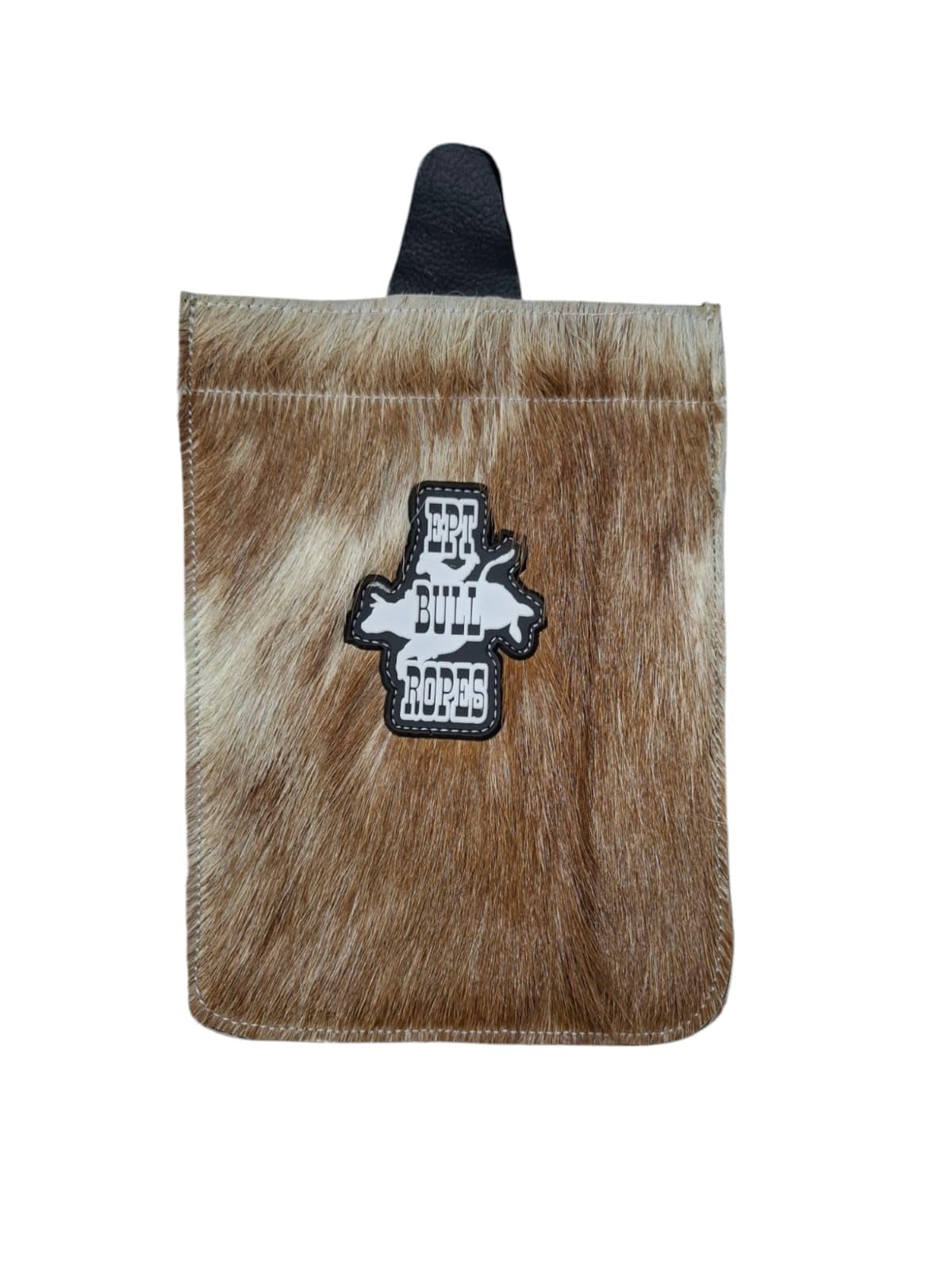 EPT Bull Ropes Rodeo Bull Riding Hair Hide Leather Bag for Rosin 8