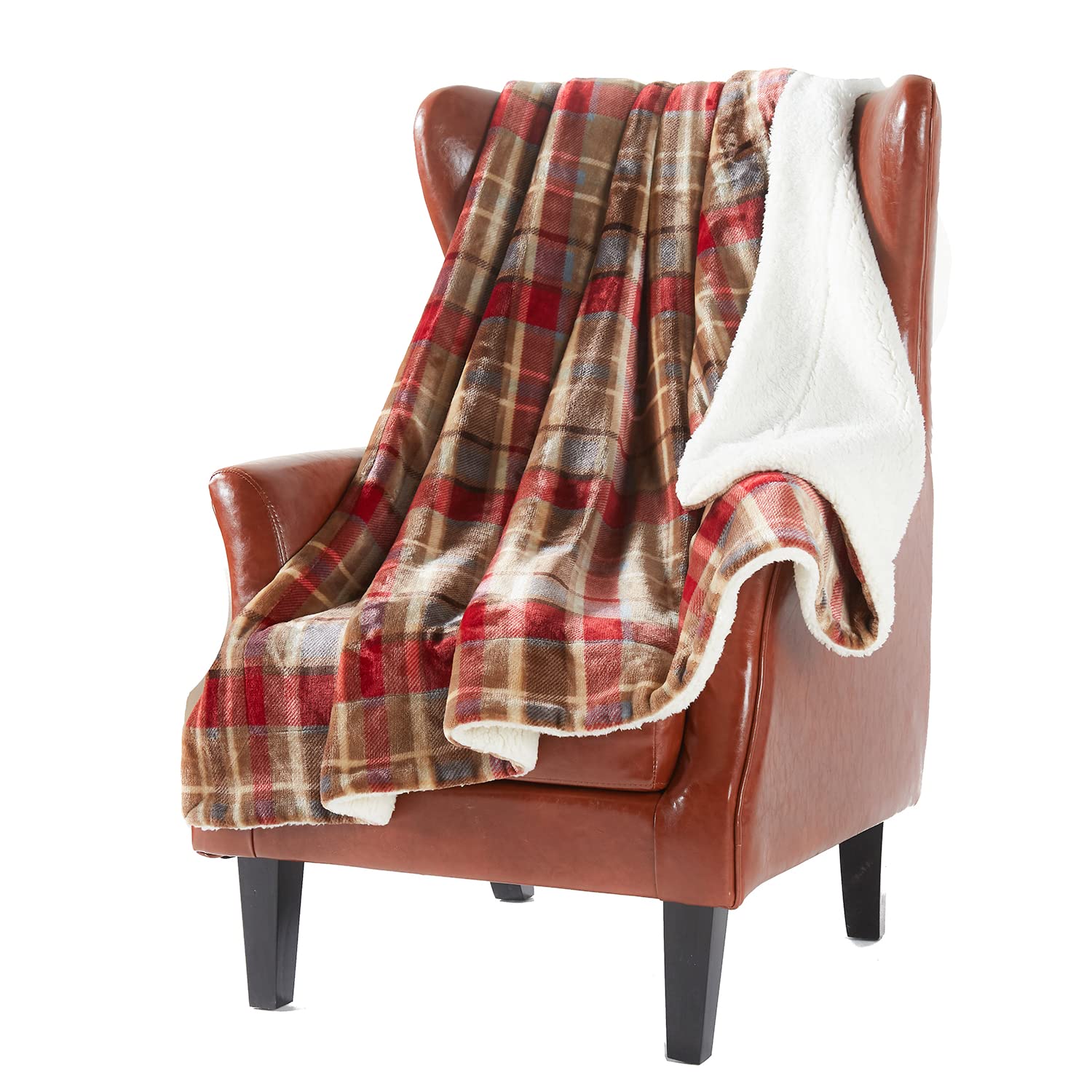 Sherpa Fleece Blanket Sofa Throw Double-Sided Super Soft Warm Throw Blanket For Bed, Sofa,...