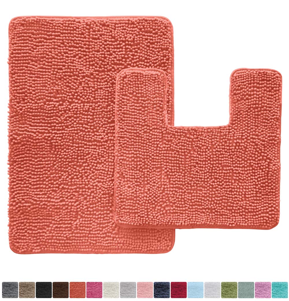 Buy GORILLA GRIP Original Shaggy Chenille 2 Piece Area Rug Set
