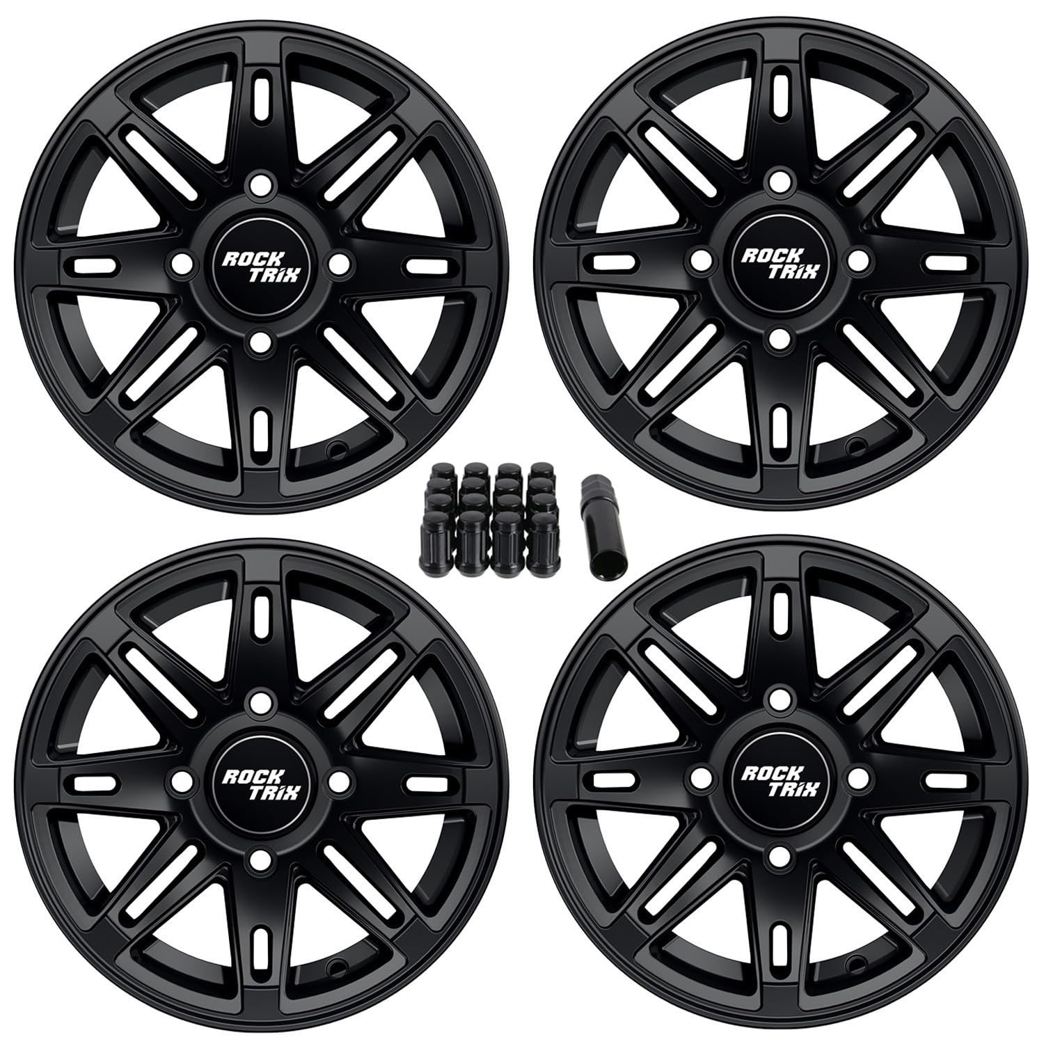 Amazon.com: RockTrix RT103 12x7 ATV UTV Wheel 4x110 5+2 Offset