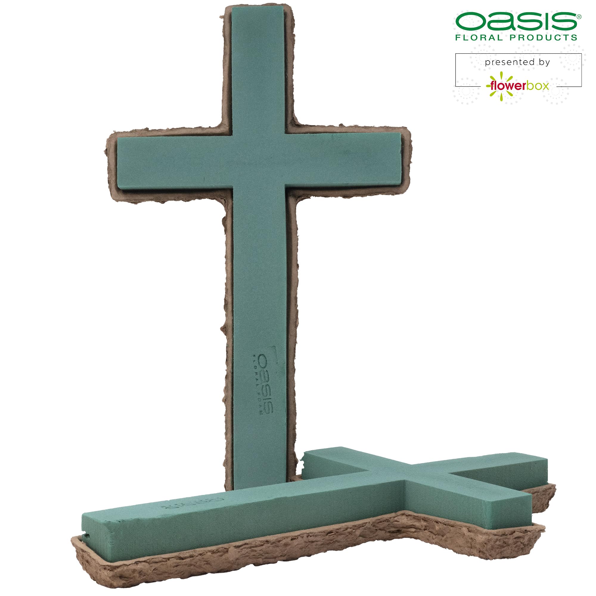 FLOWERBOX Oasis biolit pianka florystyczna krzyżowa 53 cm masa wtykowa - 2 sztuki