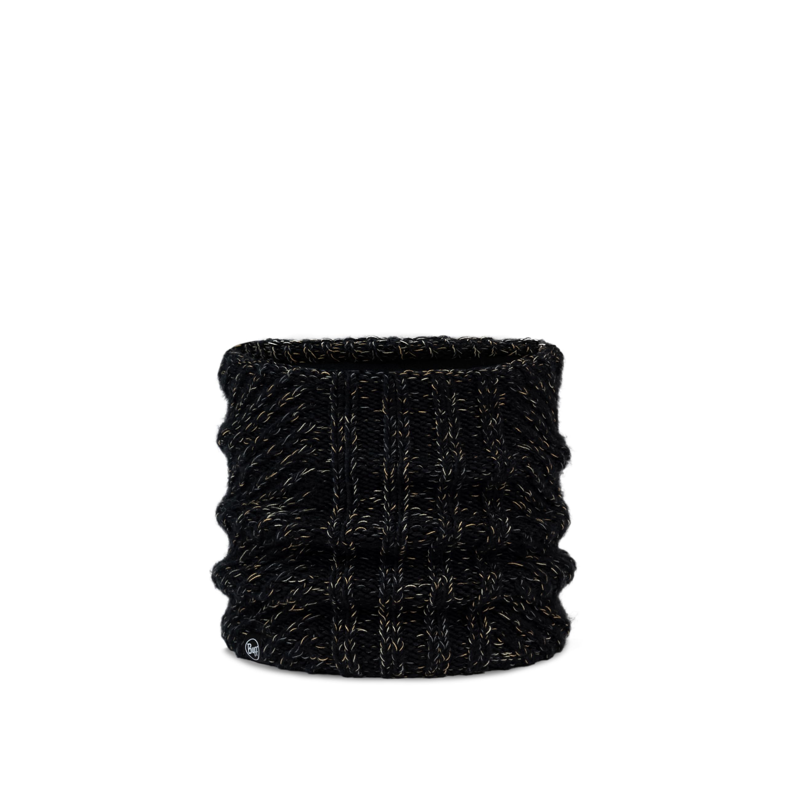 Buff®| Knitted & Fleece Neckwarmer Female Adult, Extreme Cold, Practical, Versatile, Fashionable, Thermal Insulation, Comfortable, One Size, Black