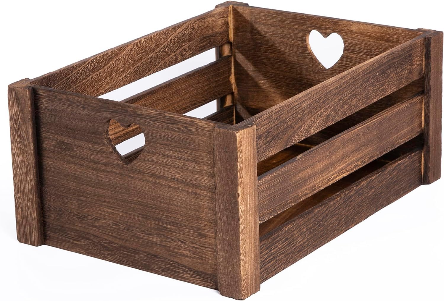 Wickerfield Brown Lovely Wooden Crate Décor & Storage Box Home Organizer Gift Hamper