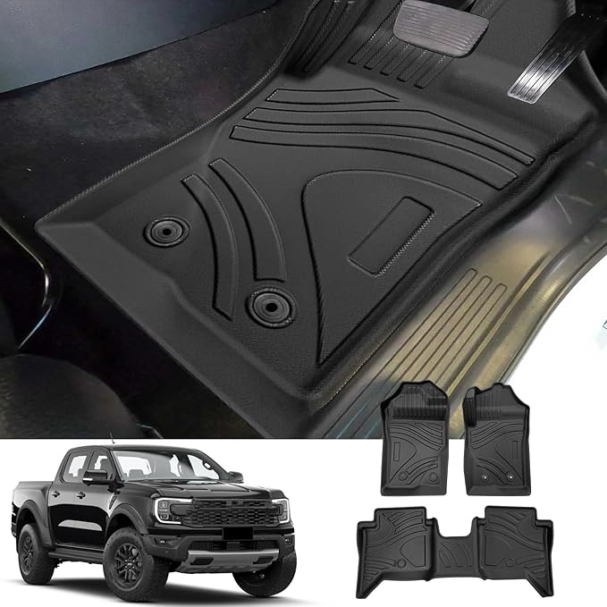 YEE PIN New UK Ranger 2023 Floor Mats Compatible with Ford Ranger t9