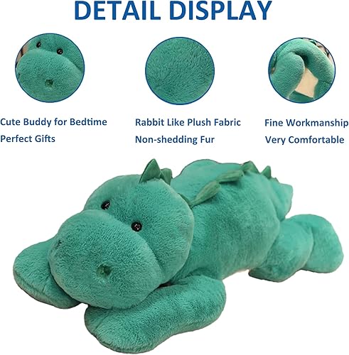 Vista 38 de Animales de peluche con peso, 19.7 pulgadas, 3.3 libras, juguete de peluche con peso de oso marrón, lindo cojín de felpa para adultos, niños y niñas