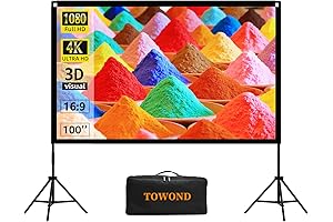 Towond 100-inch Portable Outdoor Movie Screen
