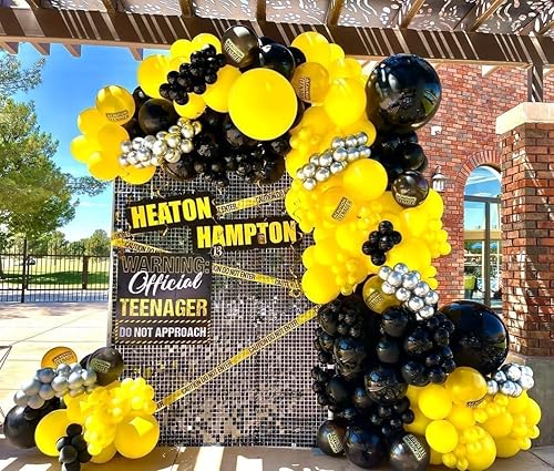 Miniatura 7 de Black Balloons-Double Stuffed Black Balloons Different Sizes Latex Premium Black Balloon Garland Matte Black balloon Arch Kit for Birthday