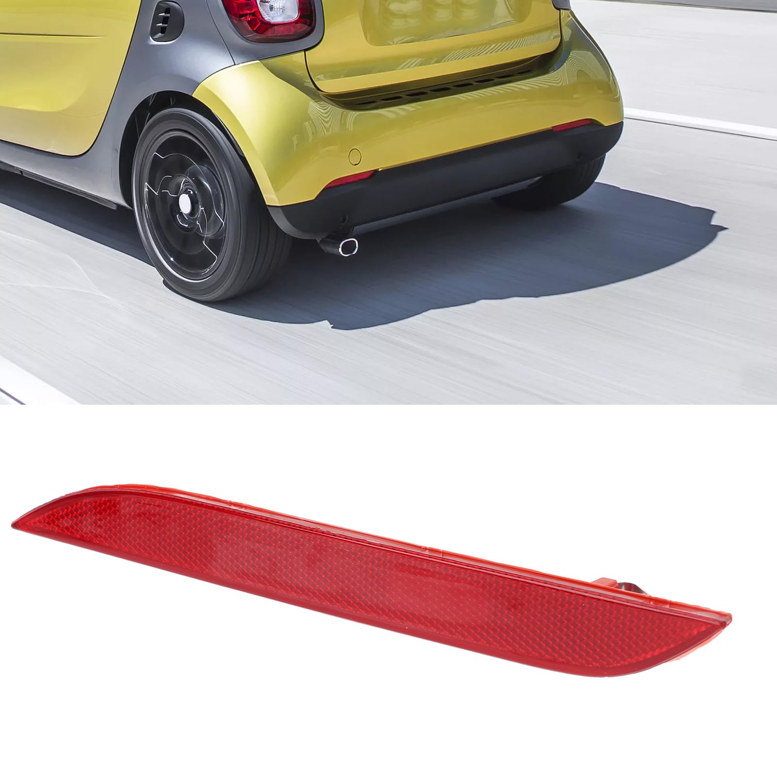 Riflettore Paraurti Posteriore Smart Fortwo E EQ Fortwo - Maggiore Visibilità Con Lenti Rosse - Foto 6