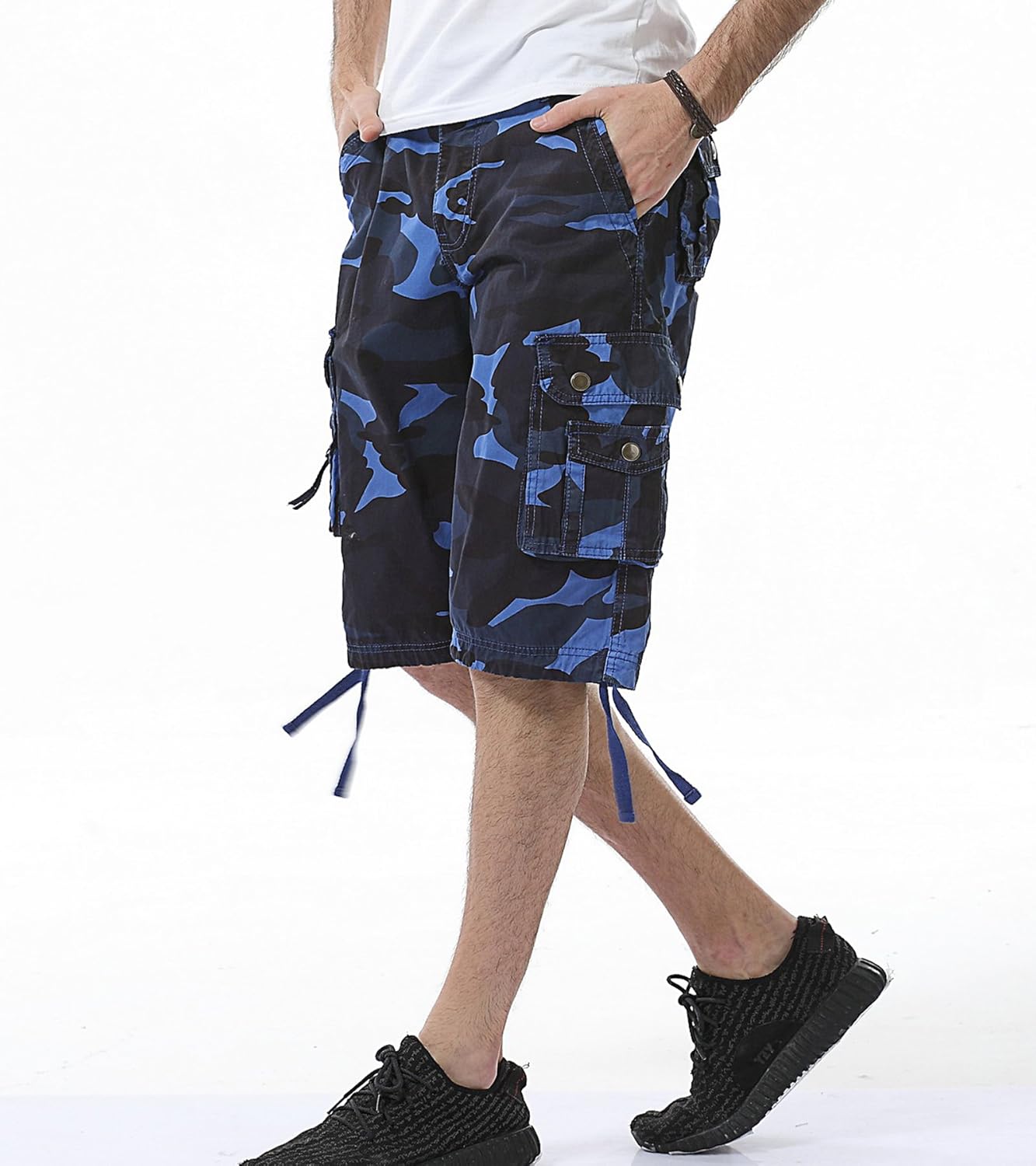 Men's Camo Cargo Shorts Relaxed Fit Multi-Pocket Outdoor Camouflage Cargo Shorts Cotton - Image 4