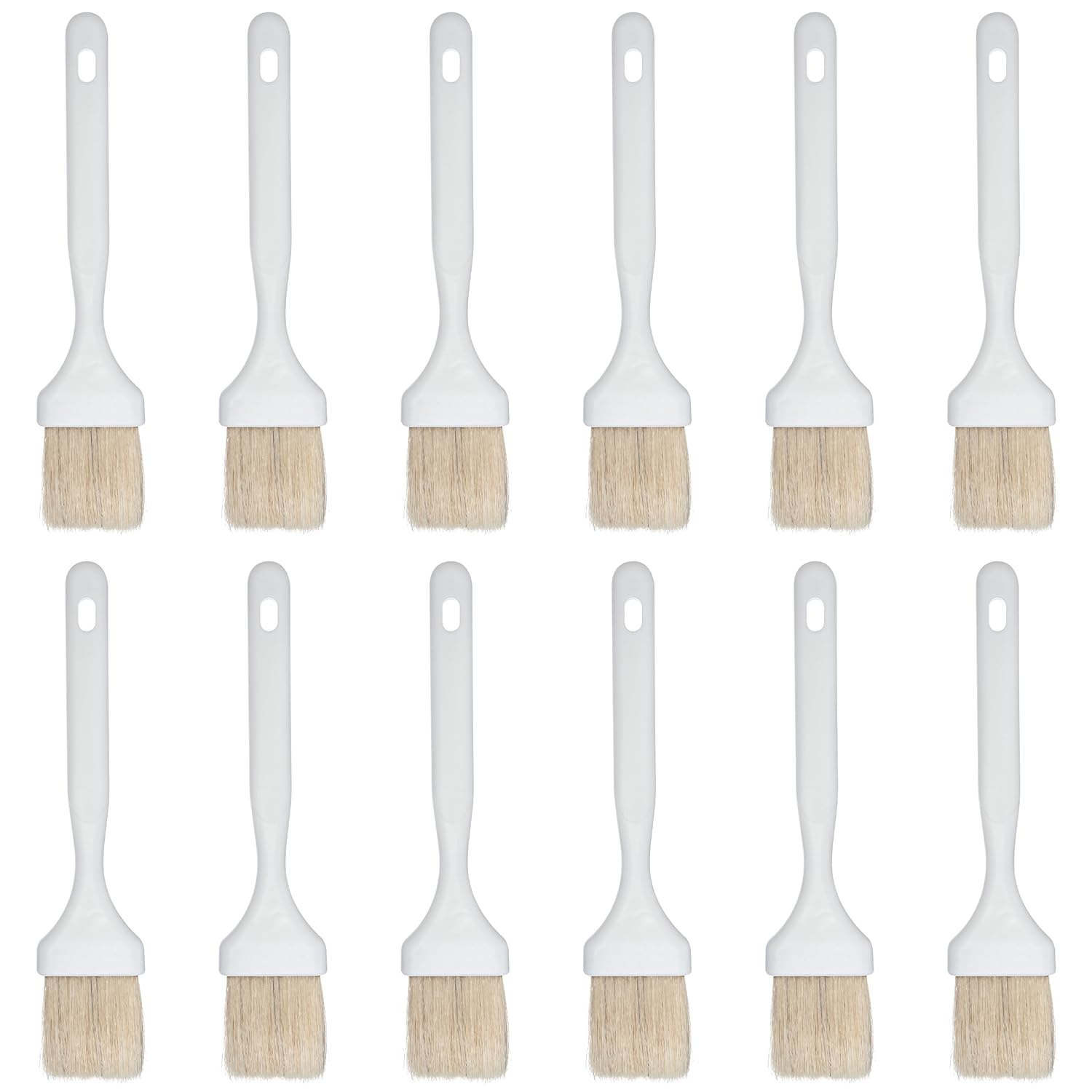 SPARTA 4040102 Meteor Nylon Basting Brush With Nylon Bristles, 2 Inches, White, (Pack of 12)