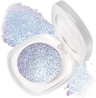 Sombra de ojos de maquillaje azul púrpura con...