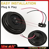 Vista 5 de NEW SUN Premium luces LED redondas de 2.5 pulgadas para remolque, 13 luces LED laterales, kits de luces de despeje con arandela y enchufe de 2 pines