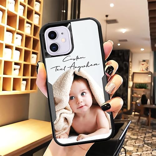 Vista 85 de Funda de fotos personalizada para Apple iPhone 11 Pro Max, patrón de collage a cuadros, personalizado para hacer imágenes en gruesa 3 híbrida Rosa