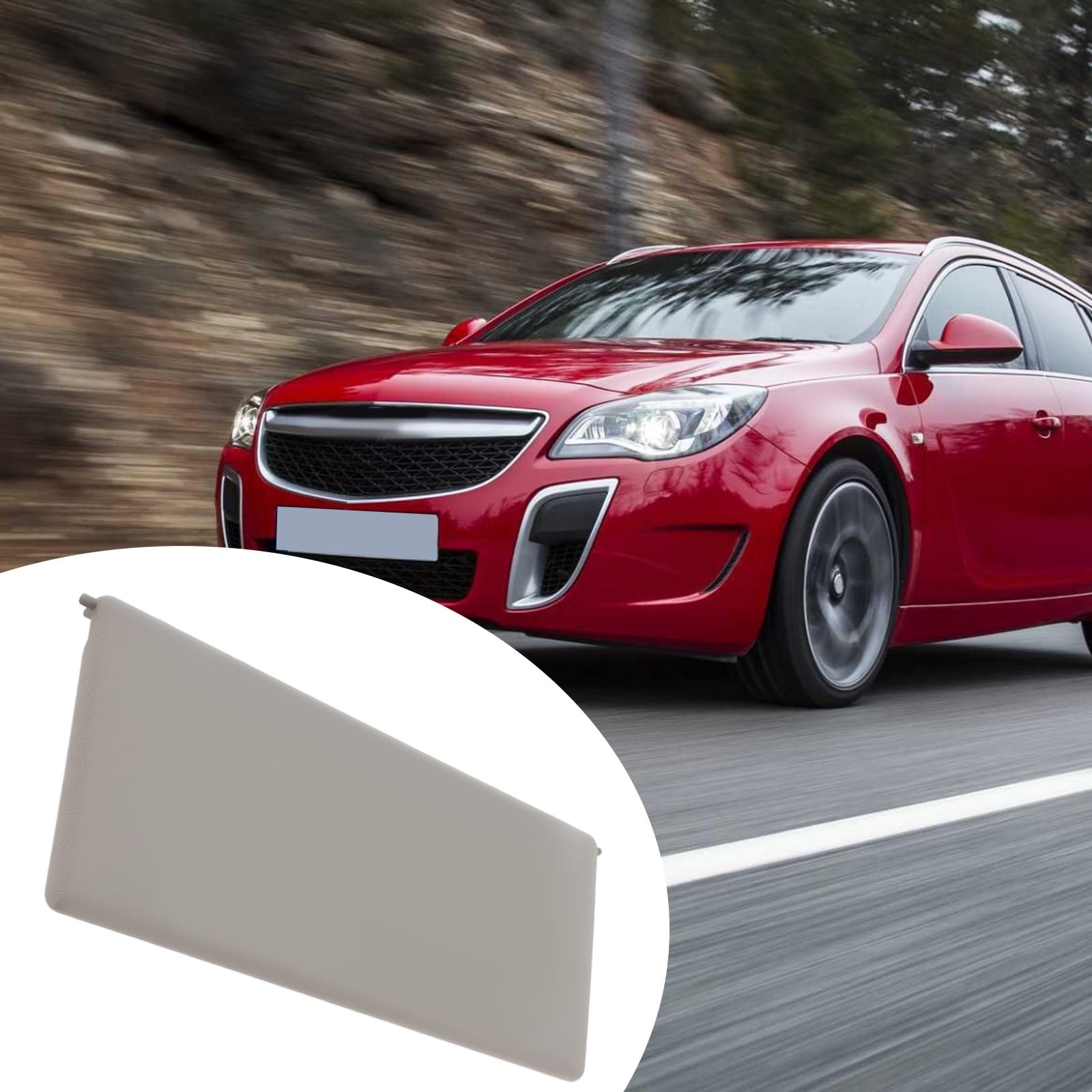 Osłona przeciwsłoneczna boczna samochodu Szara Pokrywa 1437221 Osłona Przeciwsłoneczna Wizjer Osłona Lusterka 22800041 kompatybilna z Vauxhall kompatybilna z Opel Astra J Insignia A szara