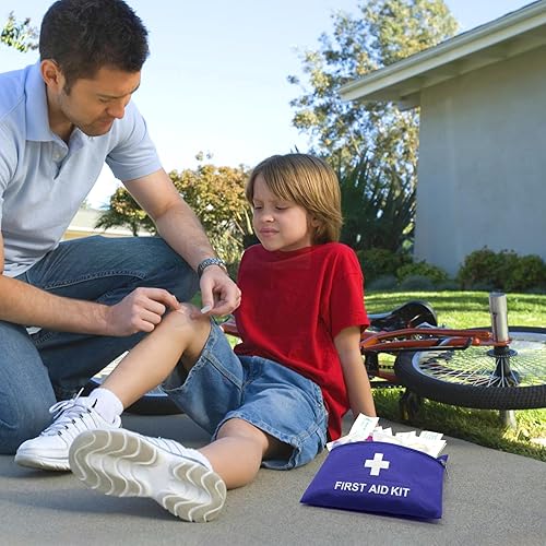 Miniatura 7 de Faylapa 12 mini bolsas vacías de primeros auxilios, 7.87 x 5.51 pulgadas, bolsa de viaje para viajes, hogar, oficina, automóvil, campamento, al aire