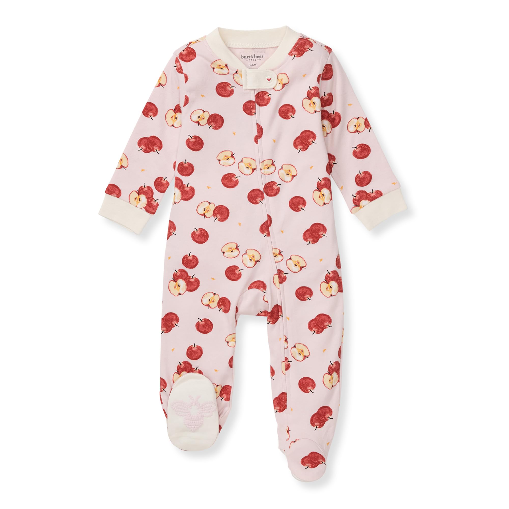 Burt's Bees BabyGirls Footed One-Piece Pajamas, Sleep and Play Loose Fit, 100% Organic Cotton, Sizes NB to 6-9 Months