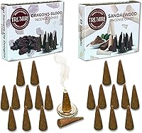 Vista 162 de TRUMIRI Incense Cones - Combo Pack of 20 Cone Incense - 10 Nag Champa + 10 Palo Santo - Insence Cones - Incense Cones Scented - Cone Incense Scents