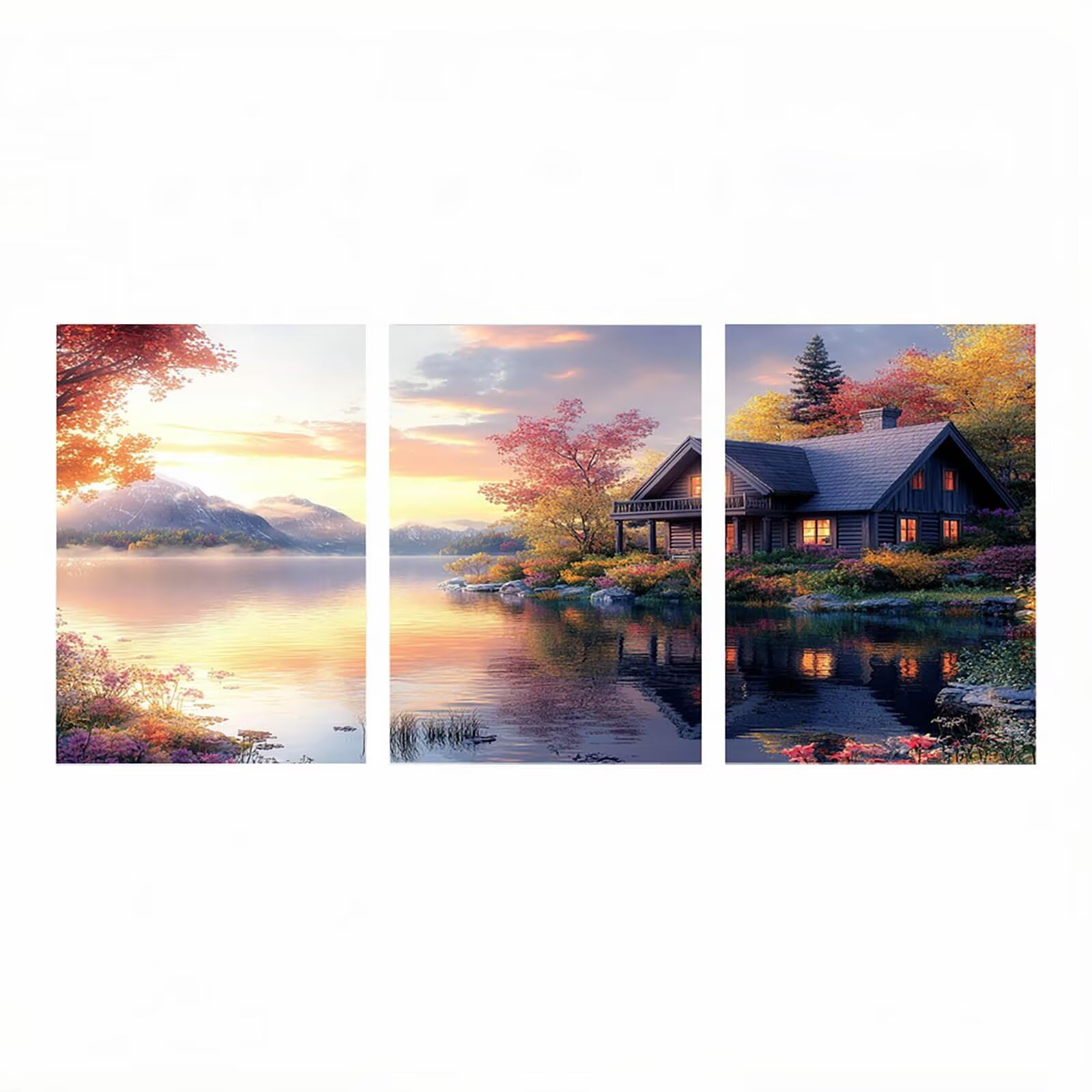 3 paczka diamentowa kabina malarska, diament malarstwo cyfry dla dorosłych, zestaw do haftu krzyżykowego malowanie diamentowe 60 x 90 cm x 3 szt., kreatywne hobby dorośli diamentowe malowanie prezent