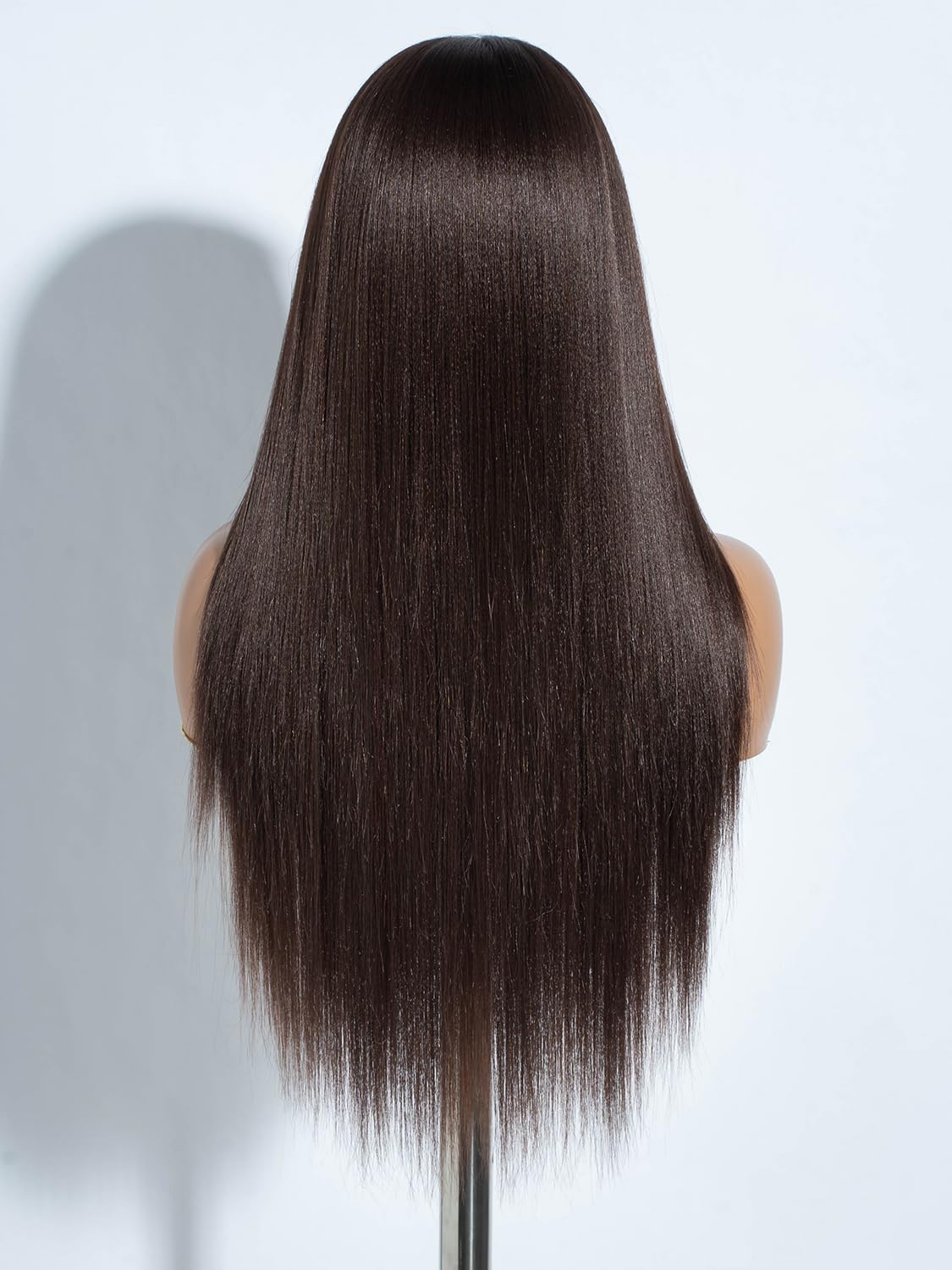 Joedir 13x4x4 Lace Frontal Wig Long Straight Free Parting Silk Base Lace Wigs 26 Inches Straight Wig Synthetic Lace Front Wigs for Women Daily Party Wear - Image 4