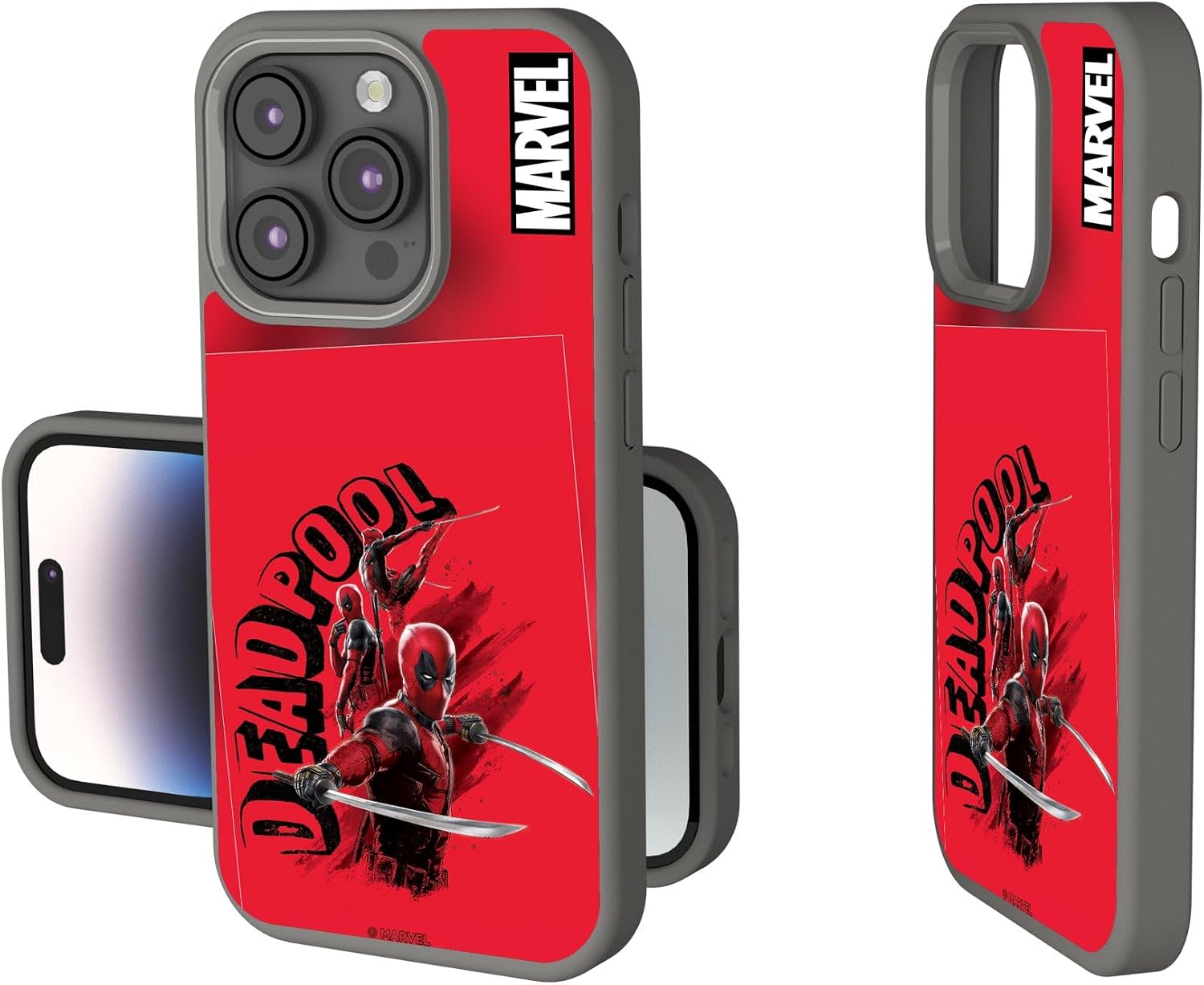 Keyscaper Marvel Deadpool Cover Art Soft Touch Cell Phone Case for iPhone 14 Pro Max