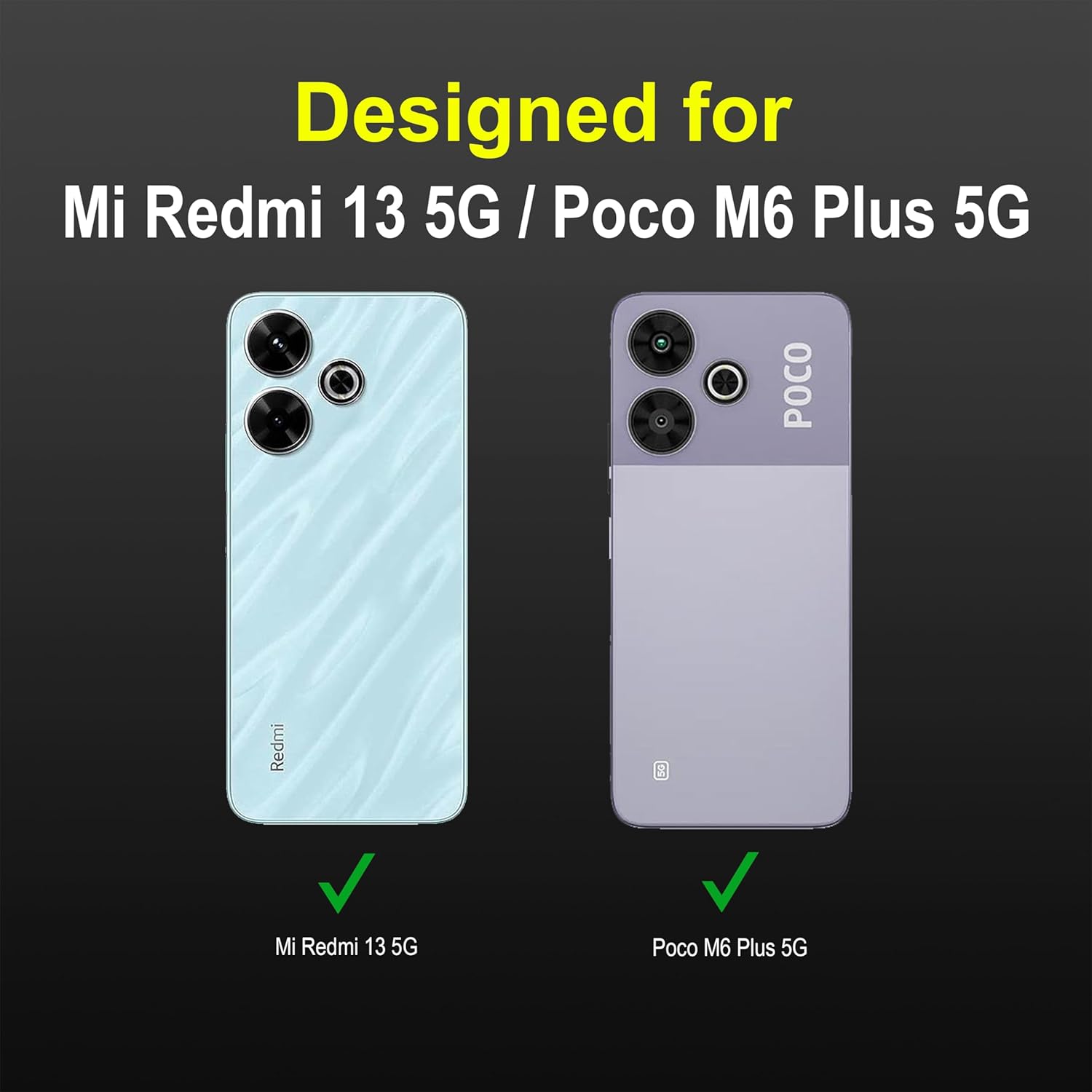 amazon basics Back Case Cover for Mi Redmi 13 5G | Compatible for Mi Redmi 13 5G Back Case Cover | Liquid Silicon Magic Case for Mi Redmi 13 5G with Camera Protection | Black offers donot miss