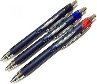 مجموعة أقلام جاف يوني بول SXN217 بسن 0.7 ملم، مكونة من 3 قطع بثلاثة ألوان أزرق وأسود وأحمر