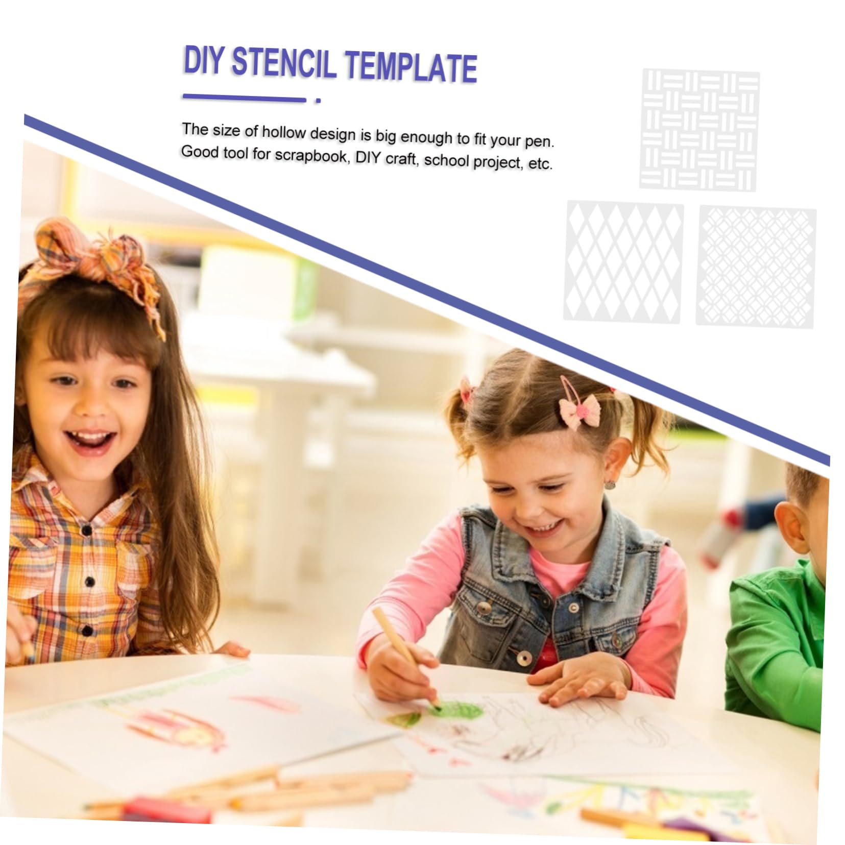 NUOBESTY 36pezzi Stencil per Pittura Modelli Esclusivi per Decorazioni Murali Riutilizzabili e Sicuri