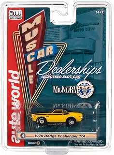 Auto World Thunderjet Mr. Norm's Grand Spaulding Dodge - 1970 Dodge Challenger T/A (Yellow) HO Scale Slot Car