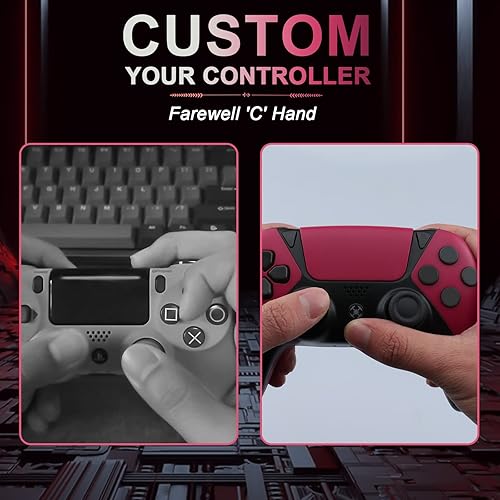Miniatura 7 de OUBANG Control para controlador de PS4, control remoto de juego para controlador Elite PS4 con turbo, Steam Gamepad funciona con Playstation 4