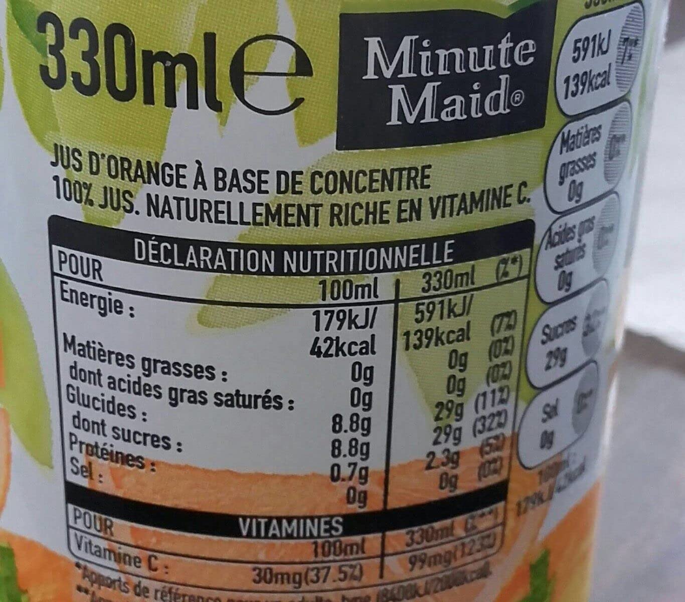 MINUTE MAID Lata de Zumo de Naranja de 33 Cl