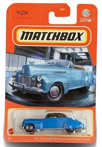 Matchbox 1941 Cadillac Series 62 Convertible Coupe (Blue) 59/100