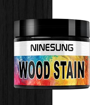 Black Wood Stain | Water Based Wood Dye Powder for Indoor & Outdoor Use | Fast Drying | Covers Up to 125 Sq. Ft. per 4 Ounces Black, 4 Ounces