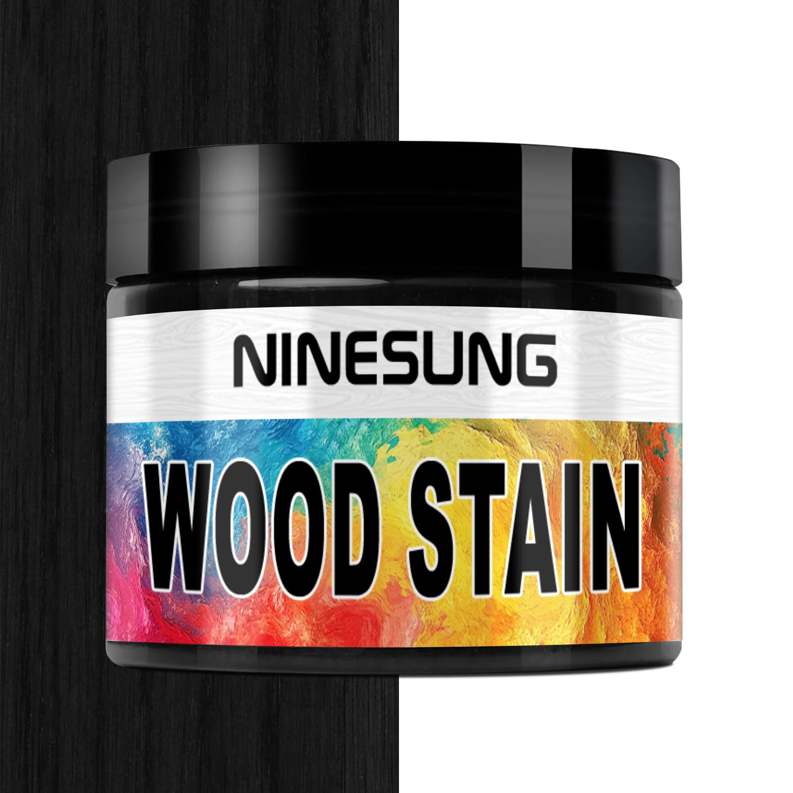 Ninesung Black Wood Stain | Wood Dye Powder for Indoor and Outdoor