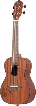 Ortega Guitars, 4-String Bonfire Series Left-Handed Concert Ukulele, Acoustic, RU5MM-L