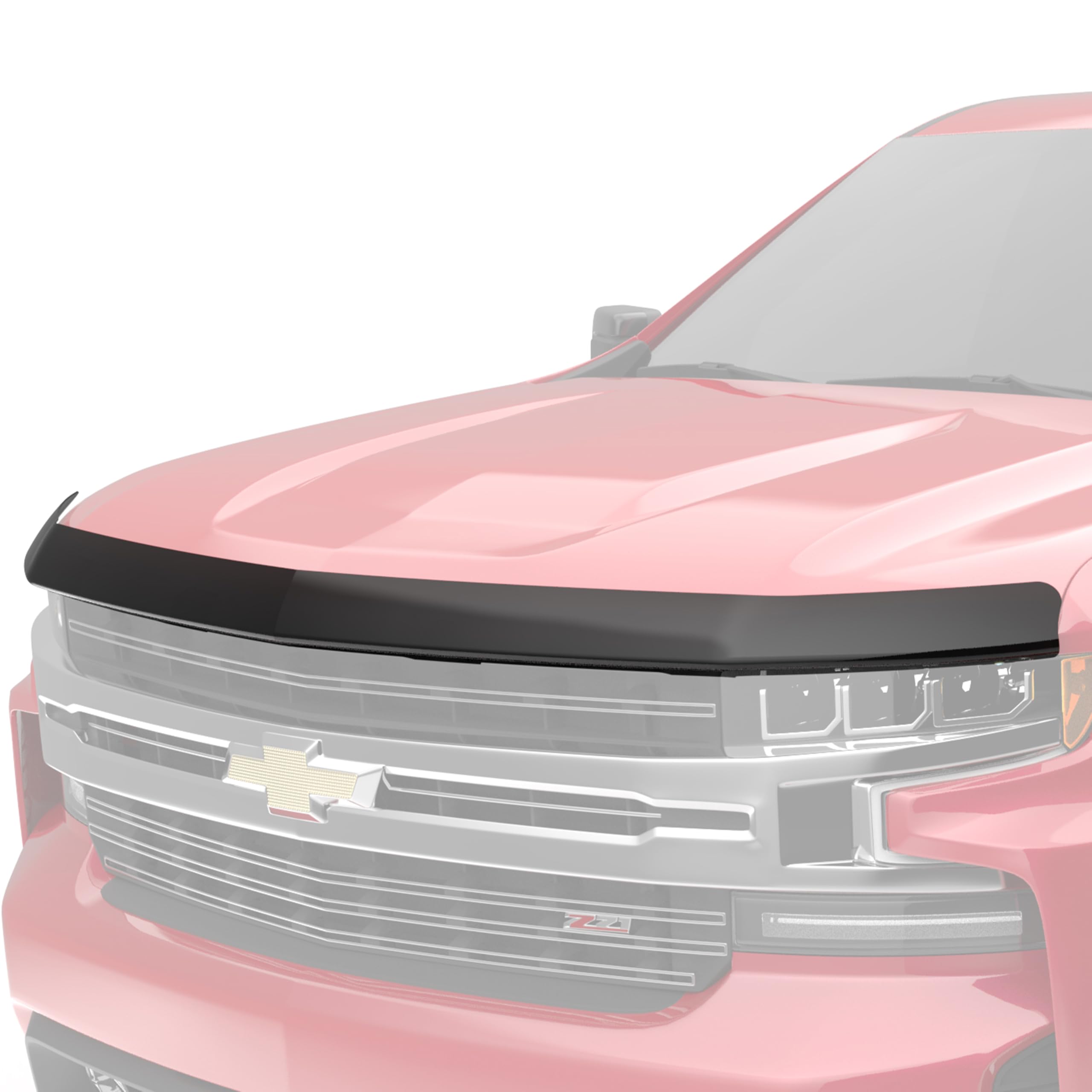 EGR 301691 SuperGuard Hood Guard Bug Deflector Protector, Dark Smoke Finish, Compatible with Select Chevrolet Silverado All Cabs Models