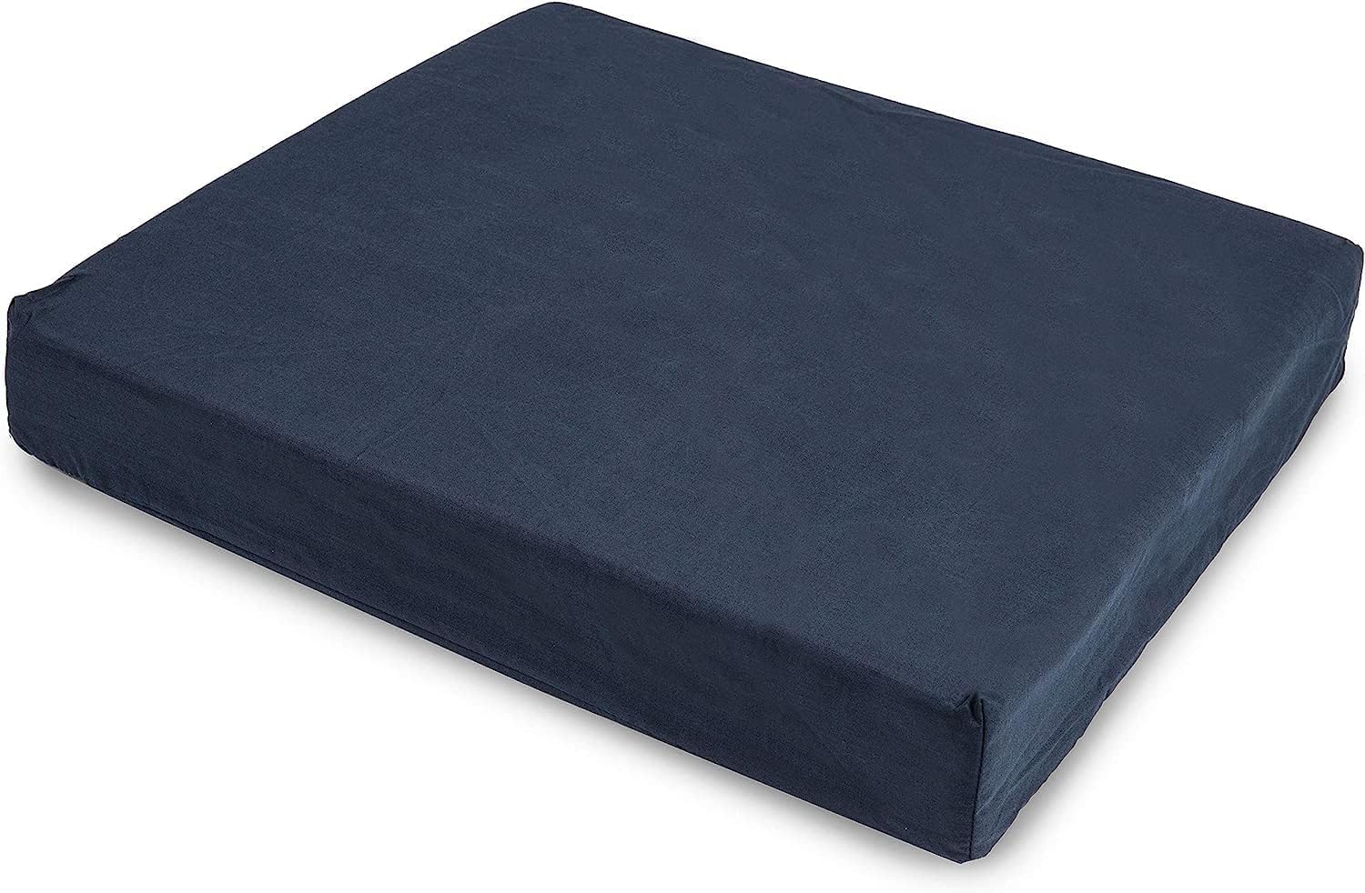 Multiflux Black Wheelchair Memory Foam Cushion Seat With Waterproof Cover, Orthopedic Seat Cushion For Pressure And Pain Relief, Reduce Back Ache, Improve Posture, (18" X 16" X 3")