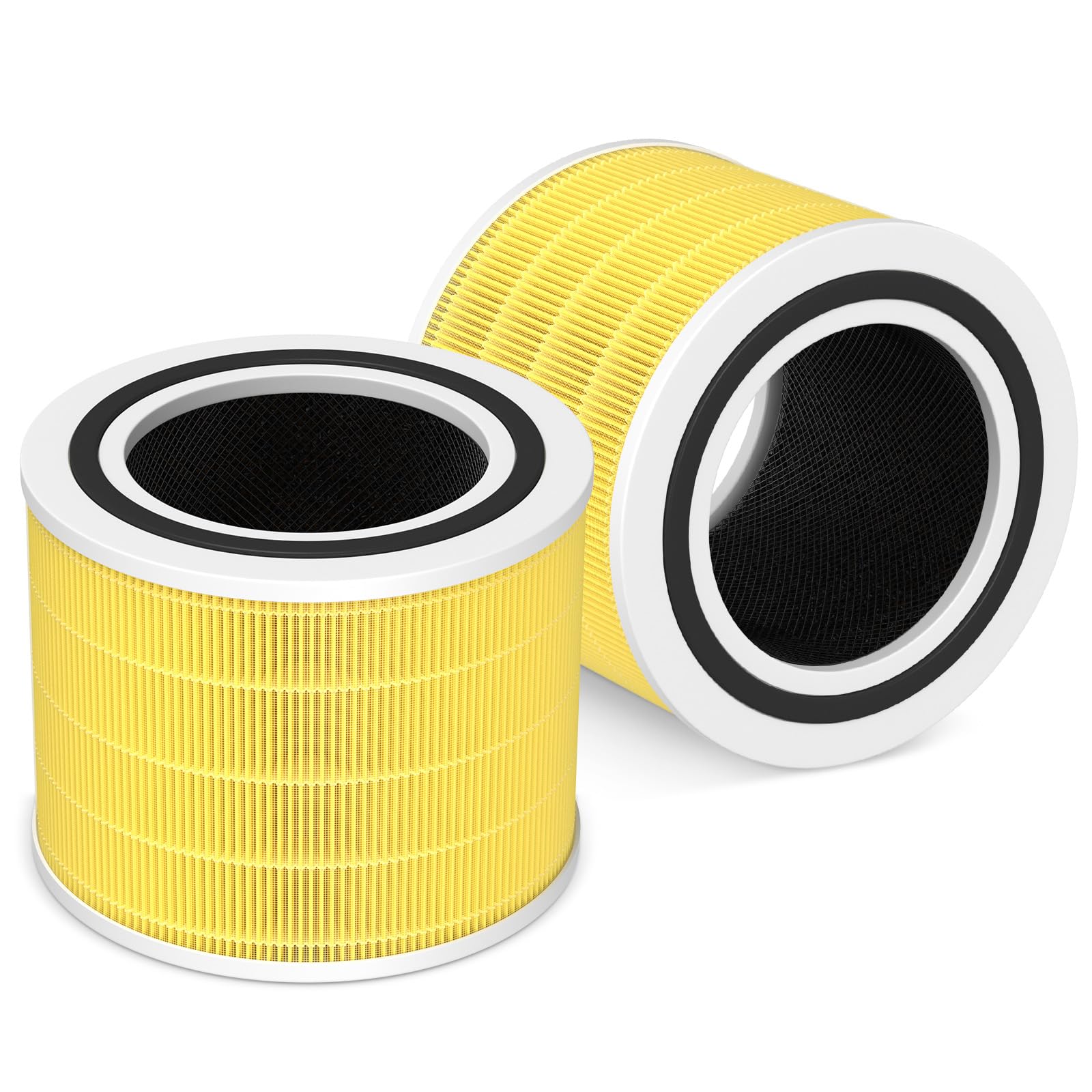 2 Pack Core 200S Replacement Filter, Compatible with LEVOIT Core 200S Core 200S-P Smart WiFi Air Purifier, Compare Part# Core 200S-RF, Core 200S-P, Yellow